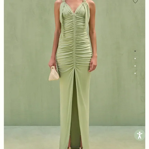 Charlene Gown in Maia - Green - Picture 6 of 8